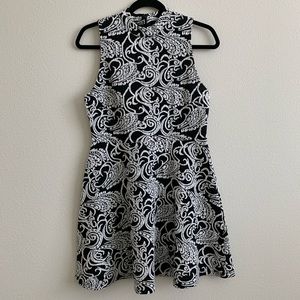 Paisley Mockneck Dress